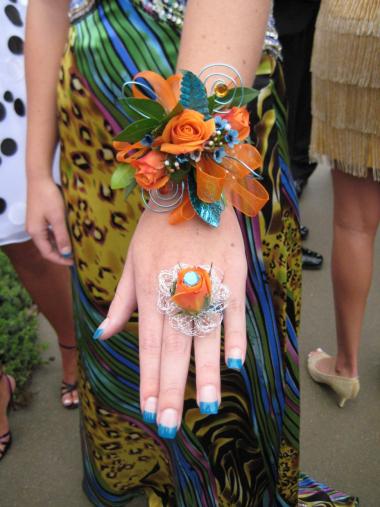 Flower Ring & Prom Wrist Corsage