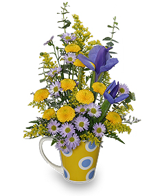 Bosses Day Mug Flower Arrangement