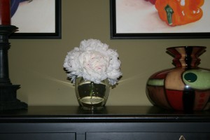 White Peonies In Vase