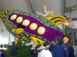 Rocket Ship on the Cal Poly Float at the 2011 Tournament of Roses