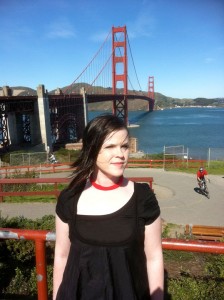 Mandy at the Golden Gate Bridge