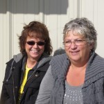 Cassondra from Order Transfer and Leslie from sales enjoying the sunshine today!