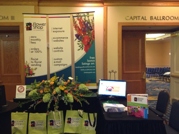 Flower Shop Network Trade Show Booth