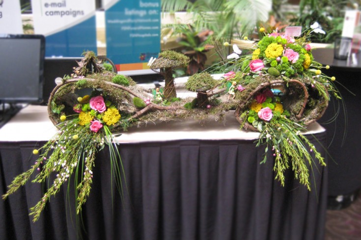 Fairy Garden at the Flower Shop Network Booth in NC