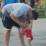 Splashing around with Daddy!