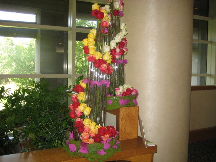 Flowers in the lobby