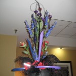 Unusual hat flowers at the North Carolina State Florist Convention