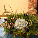 Unique antler wedding centerpiece by The Flower Shoppe, Alexandria PA