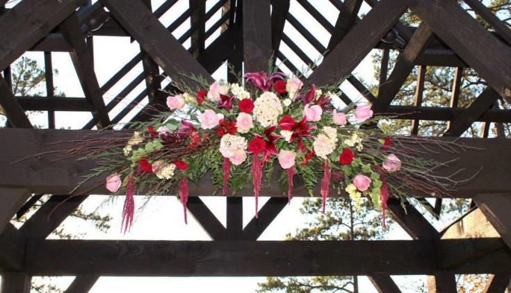 Wedding arch by Libby's Flowers & Gifts, Elberton GA