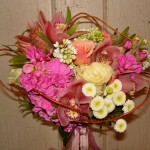 Creative wedding bouquet by The Petal Patch, McFarland WI