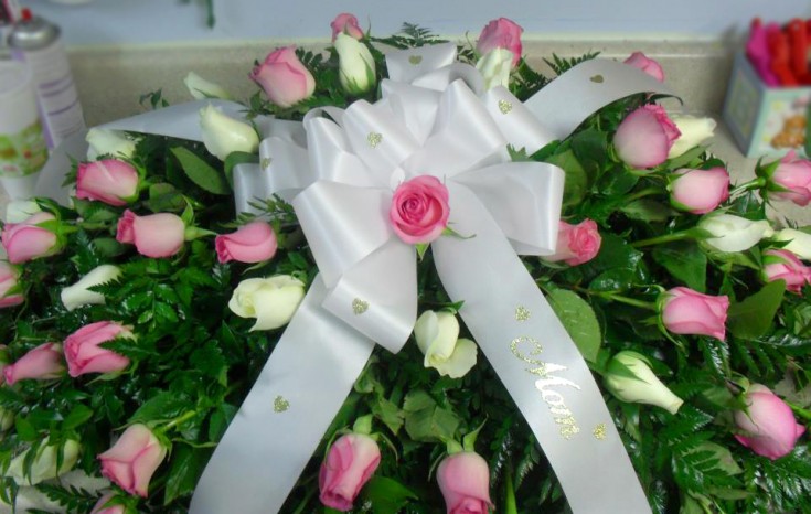 All-rose casket spray by Buds & Blossoms, Edgewood MD 