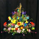 Rainbow floral design by West End Florist, Rome GA