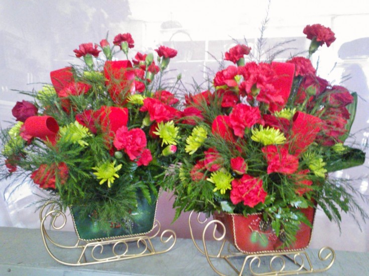 Sleighing through the holidays with Wilma's Flowers in Jasper, AL