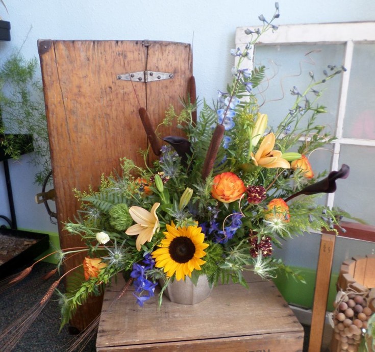 A masculine get well arrangement from Klamath Flowers in Klamath Falls, OR