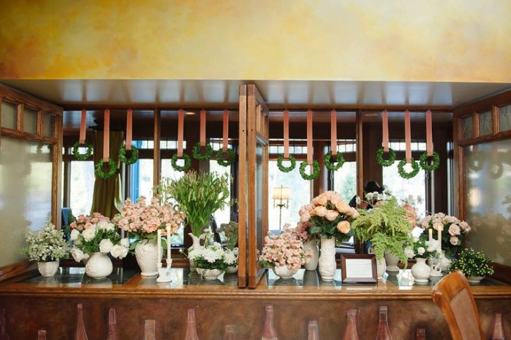 Magnificent reception flowers from The Petal Patch, Ltd. in McFarland, WI