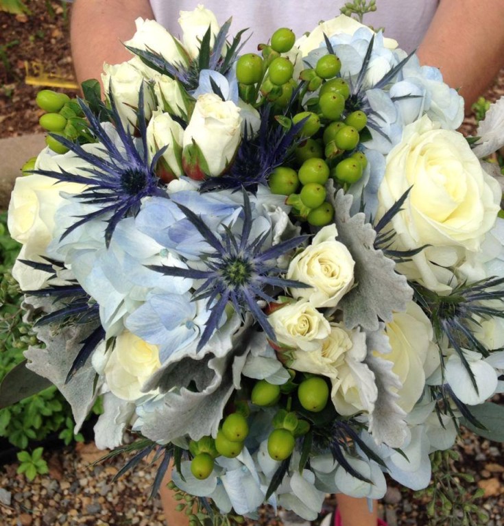 Gorgeous wedding bouquet from River Birch Florist in Locust Hill, VA