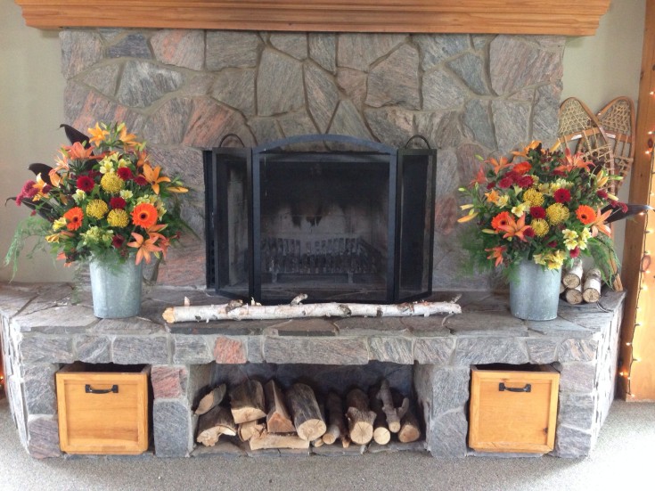 Wedding fireplace from Petals in Thyme of Wasaga Beach, ON