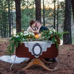 Amazing winter hunt wedding shoot from Klamath Flower Shop in Klamath Falls, OR